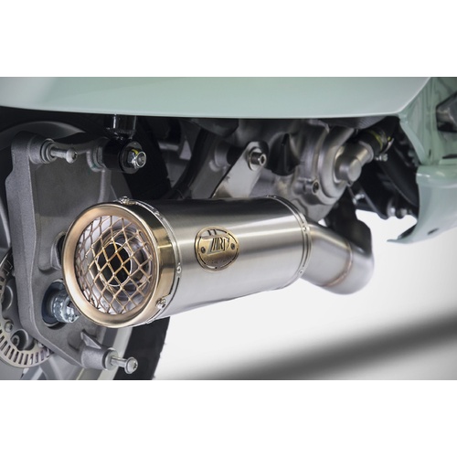 Zard Stainless Steel Racing Slip-On Exhaust With Bronzed End Cap To Suit Vespa GTS (2020 - 2023)