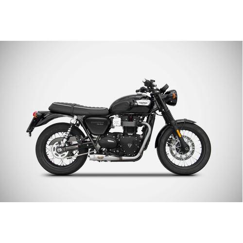 Zard Bonneville T100 Exhaust | Slip-on Kit With Oem Catalyst (17-20)