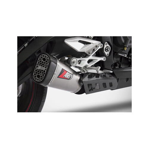 Zard Short Slip-On Exhaust (Racing Version) To Suit Triumph Street Triple 765 (2017 - 2019) - Stainless Steel