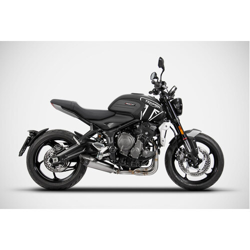 Zard Stainless Steel Homologated Exhaust To Suit Triumph Trident 660 (2021 - Onwards) - Satin Finish
