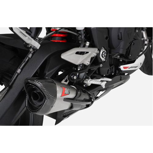 Zard Stainless Steel Full Exhaust Kit To Suit Triumph Street Triple 765 (2023 - Onwards) - Street Version