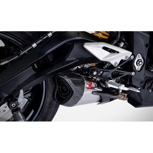 Zard Stainless Steel Full Exhaust Kit To Suit Triumph Street Triple 765 (2023 - Onwards) - Racing Version - Black