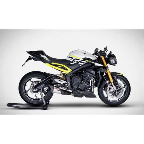Zard Stainless Steel Full Exhaust Kit To Suit Triumph Street Triple 765 (2023 - Onwards) - Racing Version